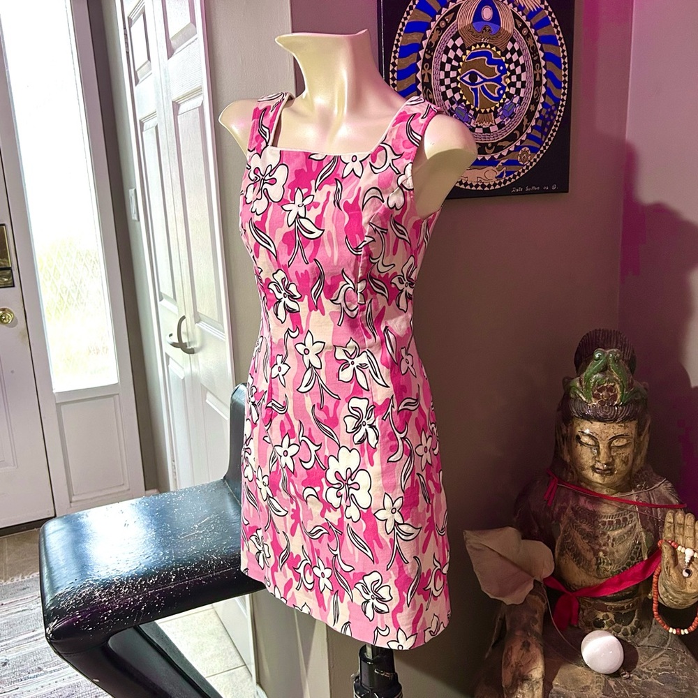 🌸 Vintage City Triangles Floral Dress